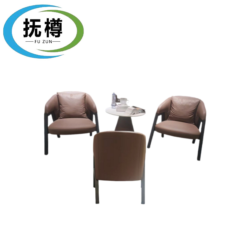 抚樽 办公沙发 单椅72cm 套高清大图