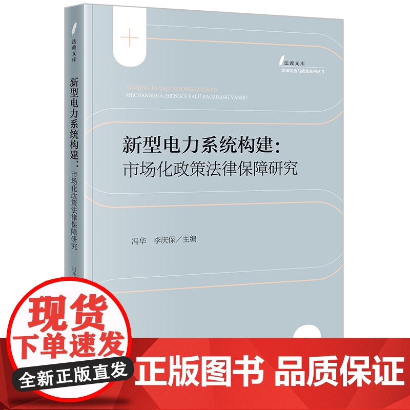 2024新书 新型电力系统构建 市场化政策法律保障研究 冯华 李庆保主编 法律出版社高清大图