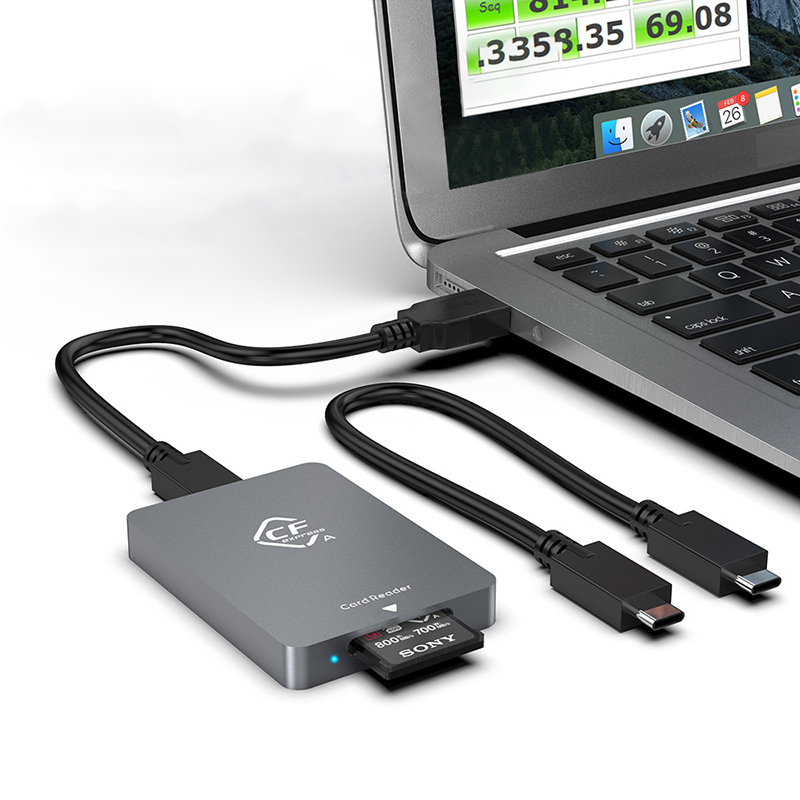 久宇 CFexpress TypeA B高速读卡器USB3.1读取XQD内存卡索尼A7S3/Z6/7佳能R5手机电脑通用