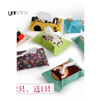 适用于中小号卡通棉麻布艺纸巾盒可爱餐巾纸套创意客厅餐厅车用抽纸盒
