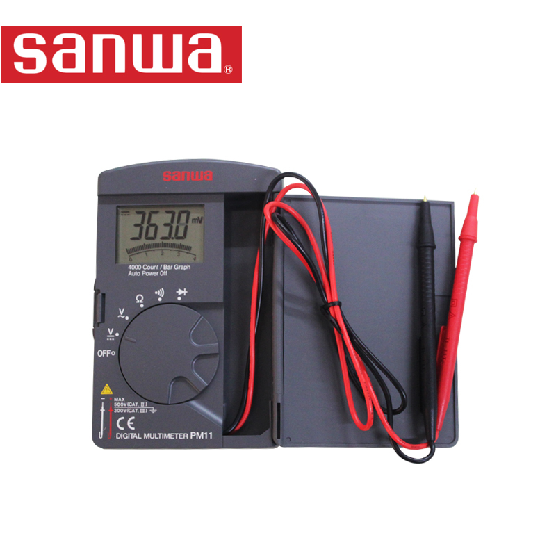 三和(SANWA)PM11小型轻薄便携式数字万用表 高精度