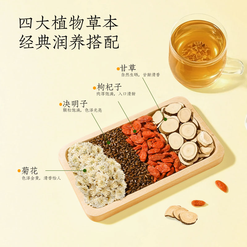轻上小轻甘枸杞菊花决明子茶凉茶健康清润植物饮料瓶装整箱旗舰店高清大图