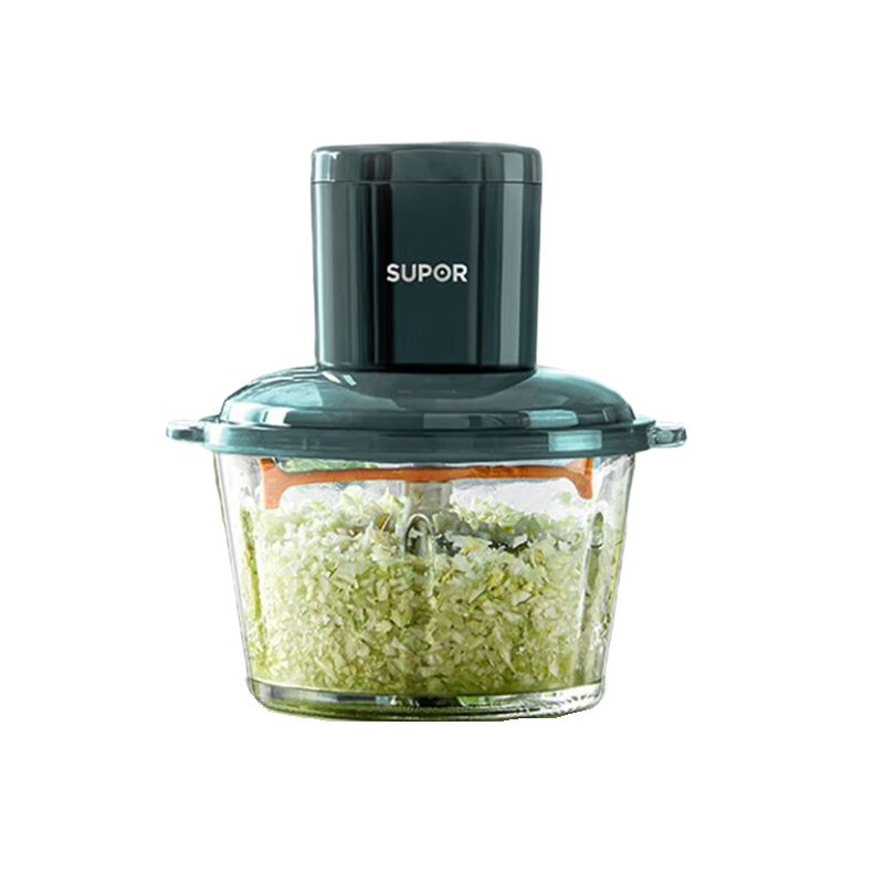苏泊尔(SUPOR) 花样速搅 辅食 易洗实心短轴 双层四刃精钢刀锋 绞肉机 JRD05-U