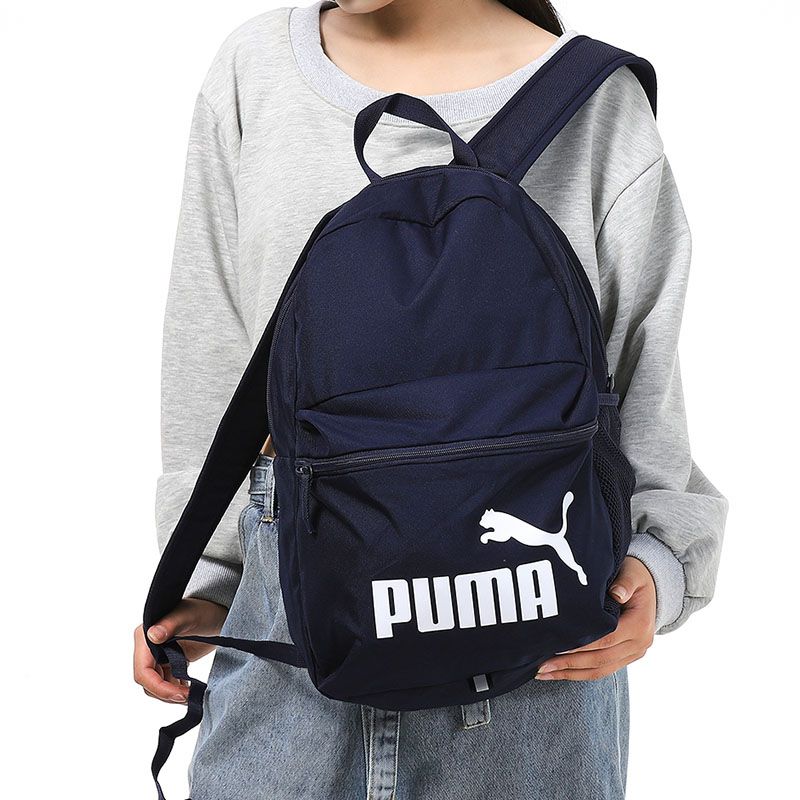 Puma/彪马男包女包新款大容量运动休闲双肩包电脑包学生书包075487-01 ZP 075487-43/深蓝
