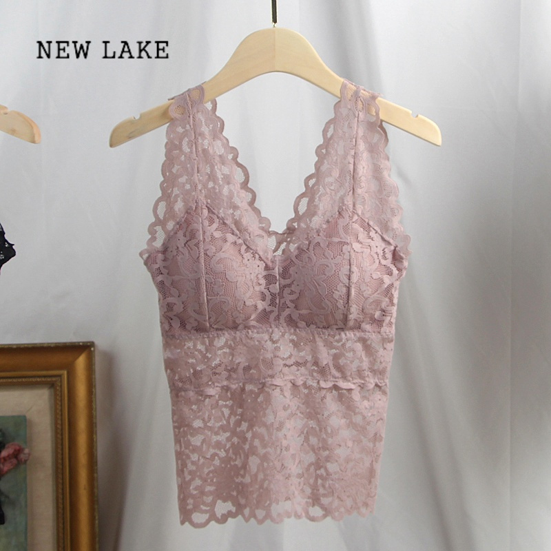newlake蕾丝吊带背心女夏短款长款百搭内穿上衣性感抹胸裹胸无袖小