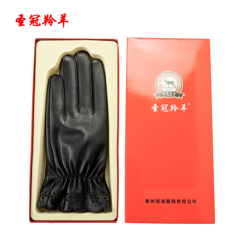 圣冠羚羊 防寒皮手套(触屏)女式 均码高清大图
