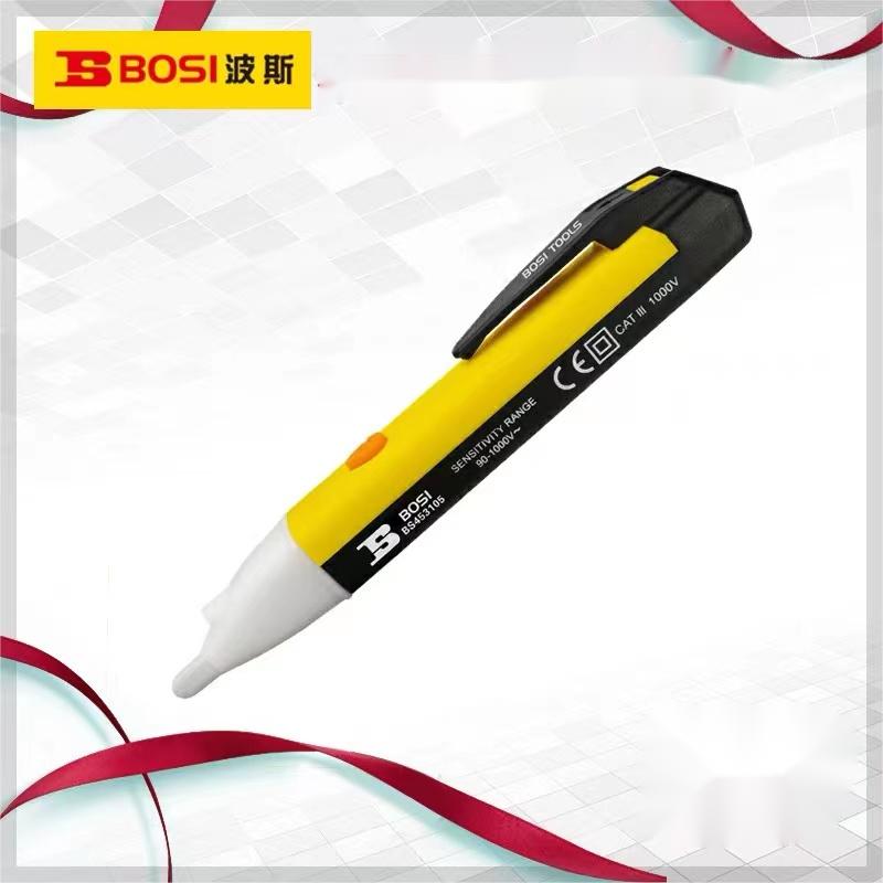 波斯 电笔多功能LED数显非接触式测电笔(90-1000V)BS453105高清大图