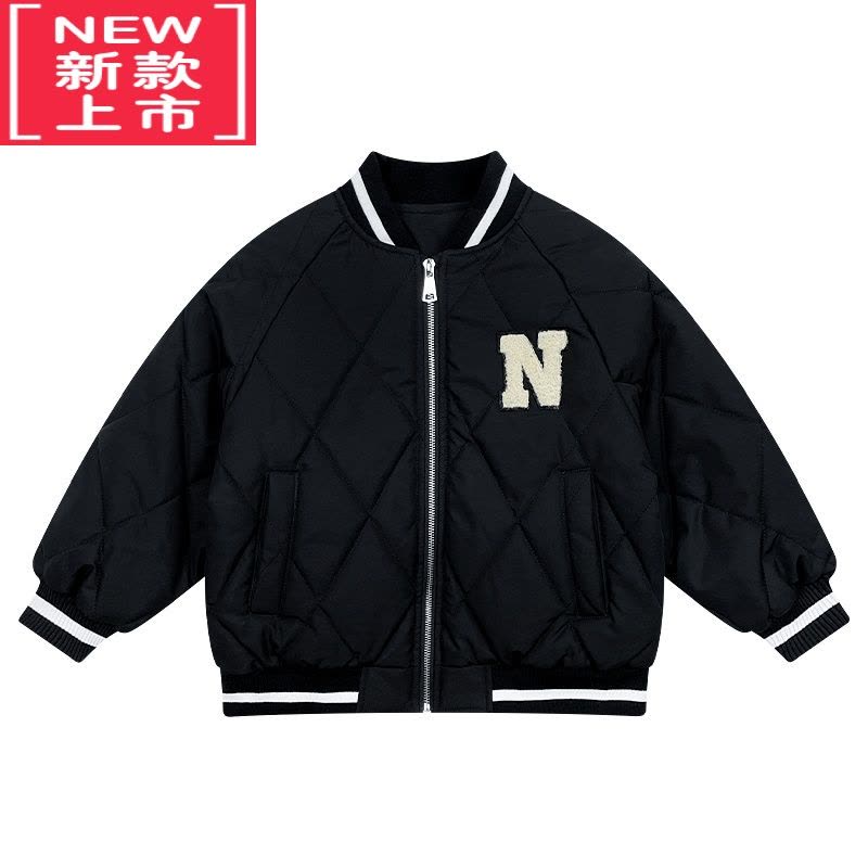 可莉允韩范童装男童2022新款外套儿童棒球服宝宝棉服男孩秋装夹克图片