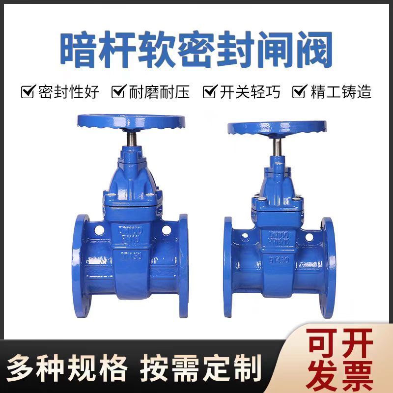 中锦科技 软密封法兰闸阀 多功能闸阀 DN350 台高清大图