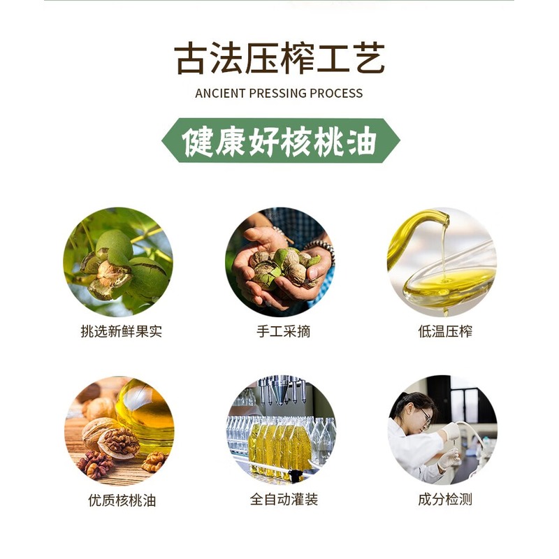纳福汇-核桃油单瓶500ml高清大图