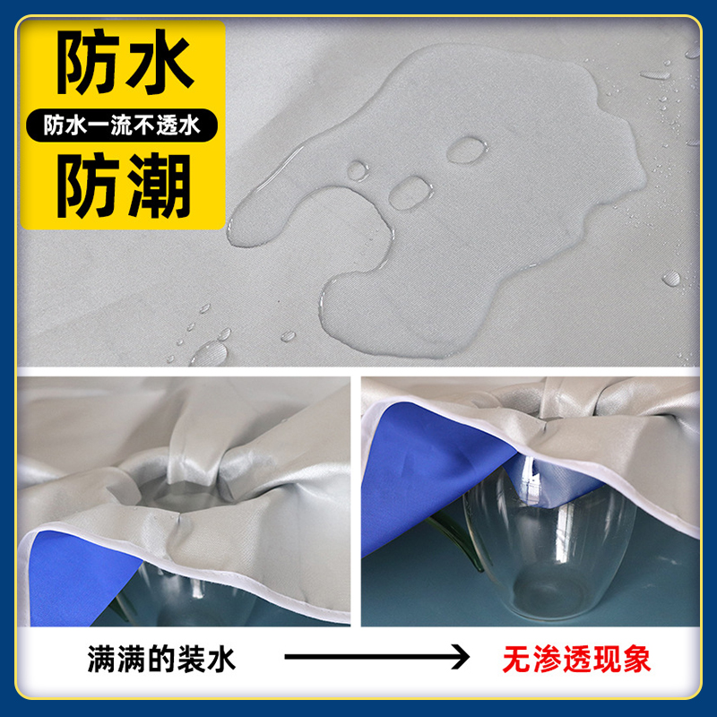 幸福派 空调外机罩套防雨防晒室外挡雨格力挂式防尘罩防护保护罩空调外机保护套罩 开机不取3P(92*35*69cm)高清大图