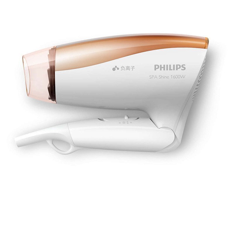 飞利浦(Philips) 电吹风机 BHC117/05 家用负离子养护吹风筒 1600w大功率可折叠 恒温护发3档调节