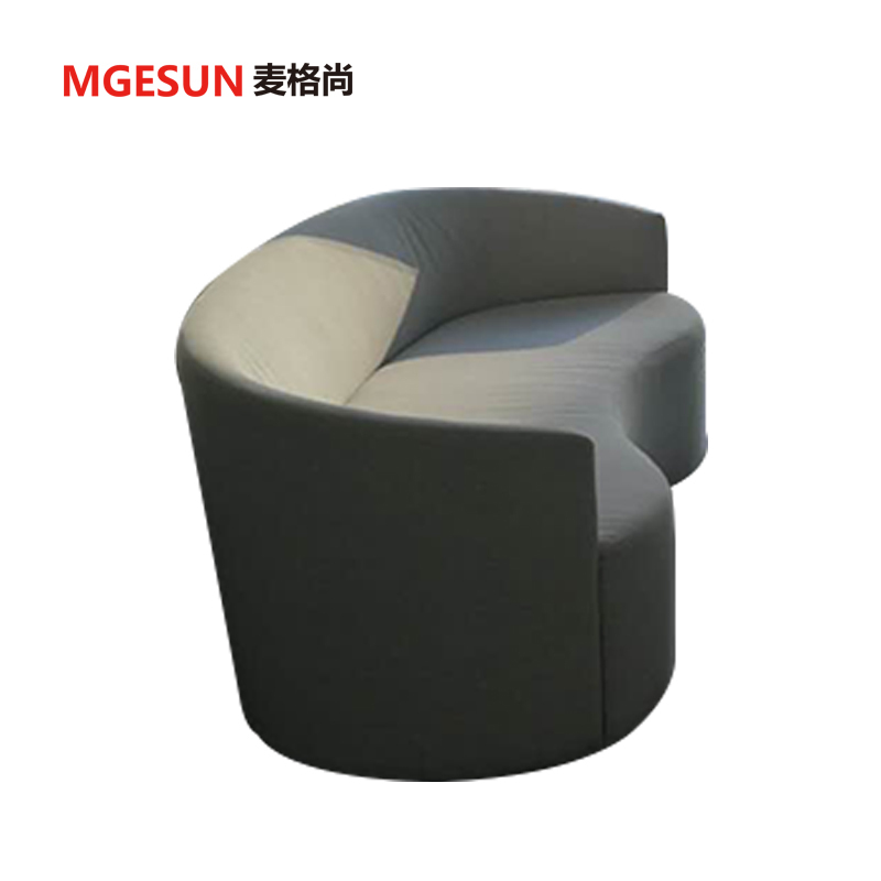 麦格尚 办公沙发MGS-JF010 现代简约 商务办公接待沙发 会客家具 灰色 西皮 沙发组合