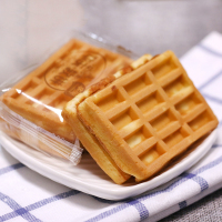 华美 华夫软饼原味袋装325g12小袋赠70g曲奇办公室早餐零食糕点