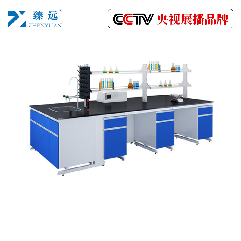 臻远操作台实验台化学试验桌 钢木中央台/米 ZY-SN-0470