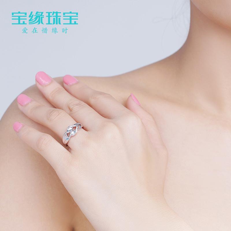 【缦舞戒指】925银戒指 对戒女款 女士银饰品尾戒 优雅女戒指环送女朋友七夕情人节礼物