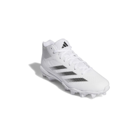 阿迪达斯(adidas)adidas男士棒球鞋环保材料合成纤维舒适橡胶钉鞋 White/Black/Team_Light_Grey 46