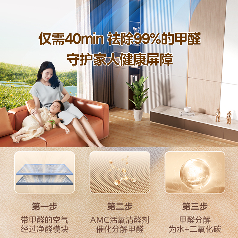 Midea/美的全直流变频风管机一拖一设计家除甲醛家用客厅2匹美的家用中央空调KFR-51T2W/B3DN1-SJ(1)