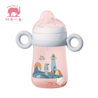 红色小象PPSU宽口径奶瓶(蓝)240ml(赠奶嘴L)