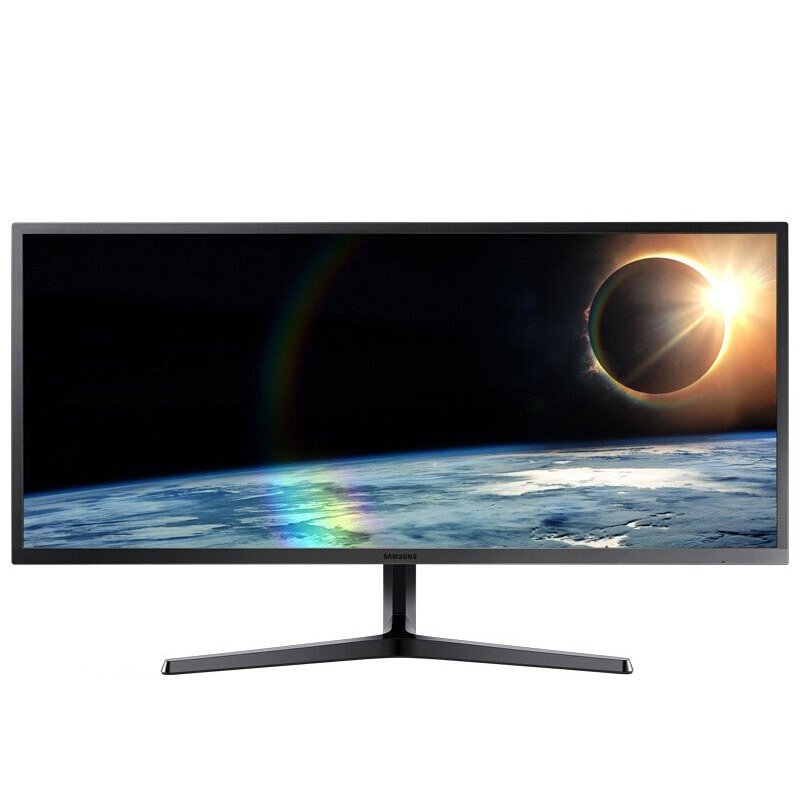 联想(Lenovo)S34J550WQC 34英寸2K超清电脑显示器21:9带鱼屏Freesync全接口可壁挂