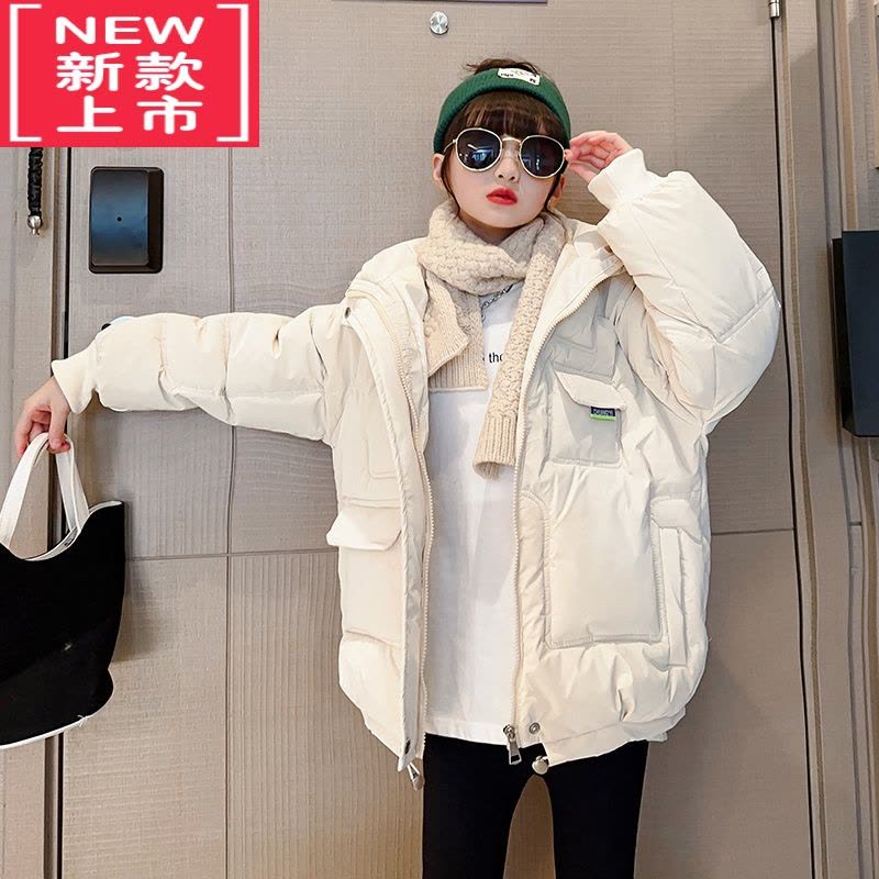 可莉允棉衣新款女2022女童冬装棉服洋气8岁9女孩10冬季外套儿童上衣图片