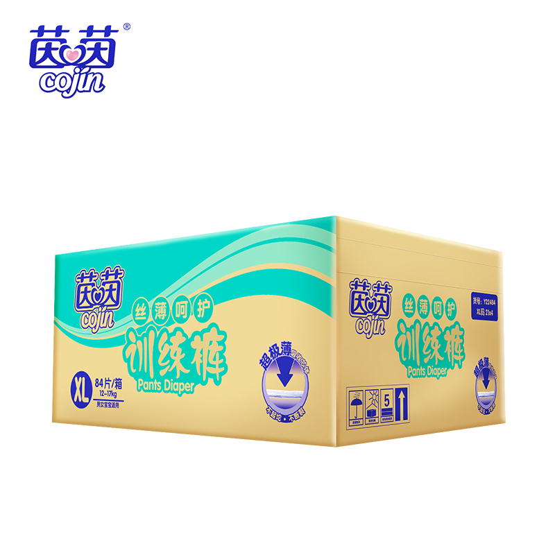 茵茵(cojin) 丝薄呵护拉拉裤 宝宝学步训练成长裤XL84片
