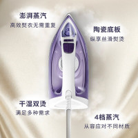 飞利浦(PHILIPS) 蒸汽电熨斗 手持式小型家用熨斗 干湿双烫熨烫机GC1752/38