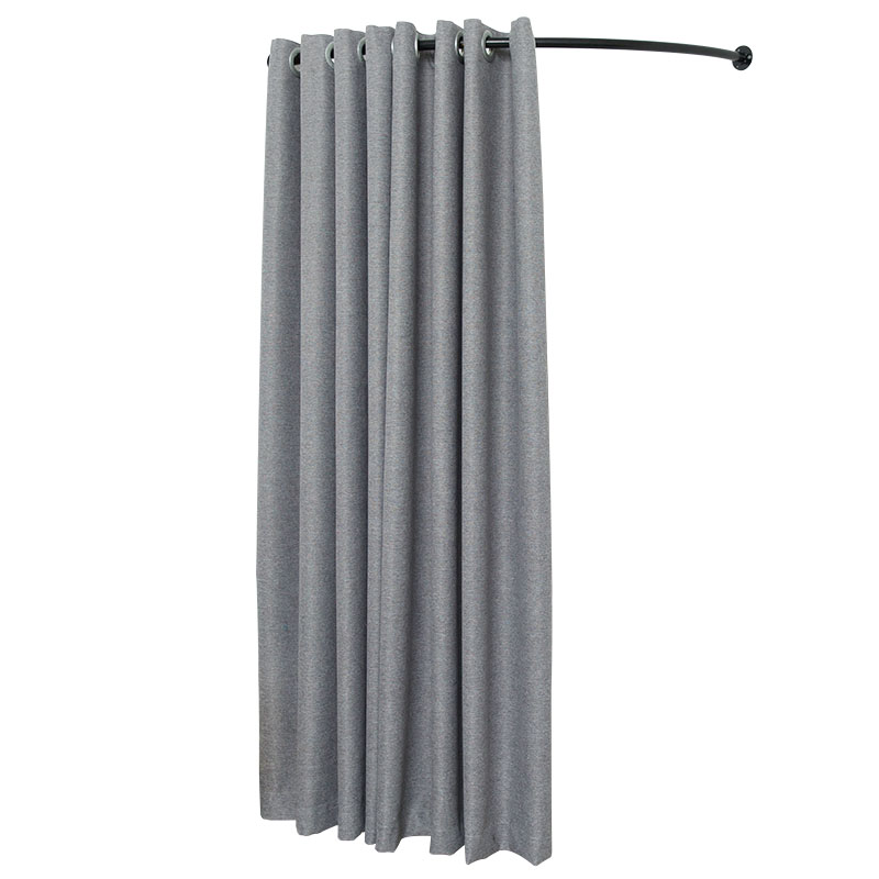 BONJEAN试衣间帘服装店更衣室帘布简易落地式移动折叠轨道换衣间杆子高清大图