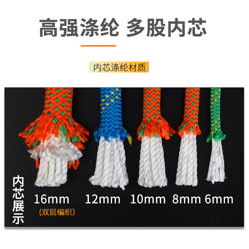 Golmud8mm户外绳子登山绳徒步安全装备安全绳伞绳捆绑绳索绳子021 10米.