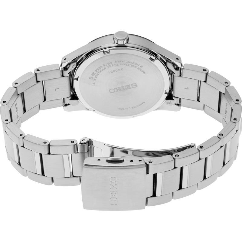 SEIKO/精工 Essentials系列男士手表 商务百搭大三针大日历钢带防水石英表