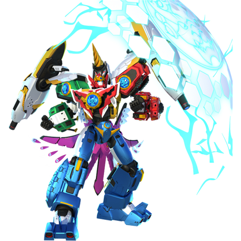 金刚4玩具邦宝历险记合体变形机器人雄狮金刚机甲全套4英寸麒麟金刚