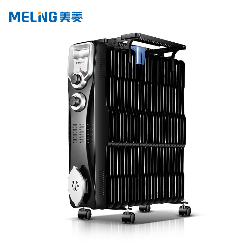 美菱(MELING) 油汀 MDN-RY111A 11片镂空散热片 双U管加热 倾倒自动断电 取暖器