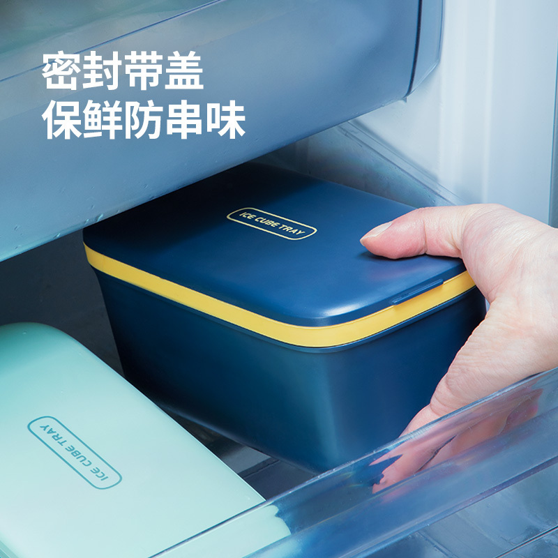 炊大皇(COOKER KING)冰格凉夏制冰盒双层pp 自制带盖家用工具冻冰块神器模具BH03LX