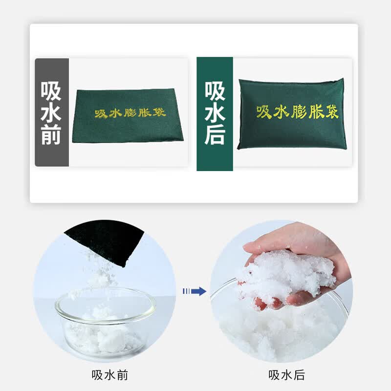 儵忽 防汛沙袋防洪消防防护 无纺布膨胀袋30*70cm 5个/件 1件高清大图
