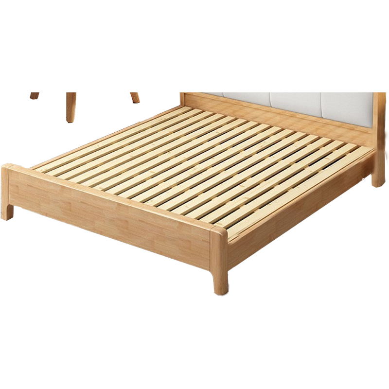 铭羽洋C1实木床120cm+床头柜套高清大图