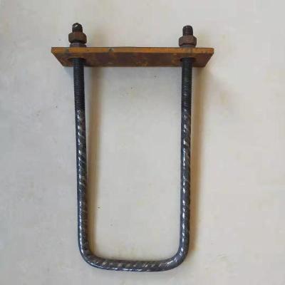 建筑预埋件u型丝螺栓异形u型钢筋吊环工字钢悬挑预埋u型环吊环高300