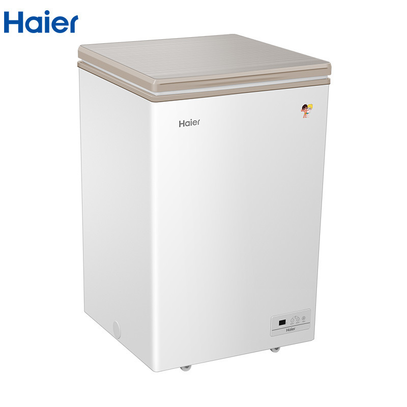 海尔(Haier)BC/BD-103HE 103升家用冰柜 冷藏冷冻转换柜 顶开门小冰箱 节能单温卧式冷柜