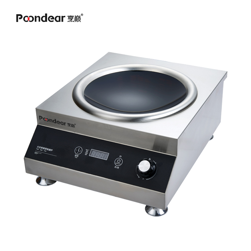 烹巅(Poondear)商用台式电磁灶 凹面 220v 3.5kw PD-350A高清大图