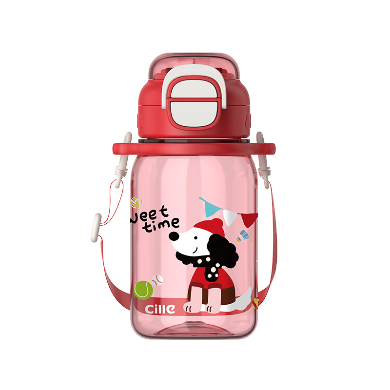 希乐Cille儿童水杯Tritan吸管运动杯小学生一杯双饮用杯户外便携随手杯子高清大图