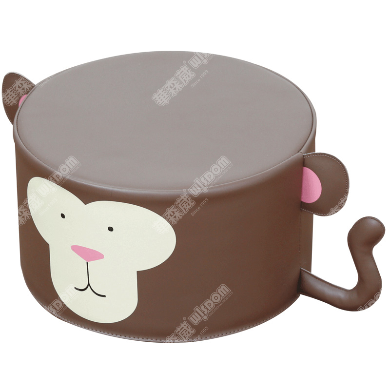 华森葳猴子圆凳沙发高清大图