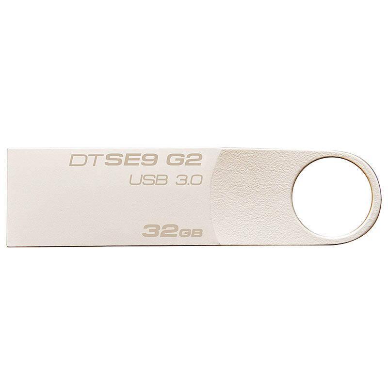 金士顿(Kingston)32GB U盘 DT SE9G2 金属高速优盘 USB3.0 银色