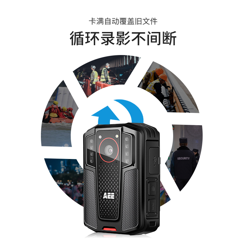 AEE记录仪DSJ-K6 1296P高清4800万像素便携随身现场记录512G