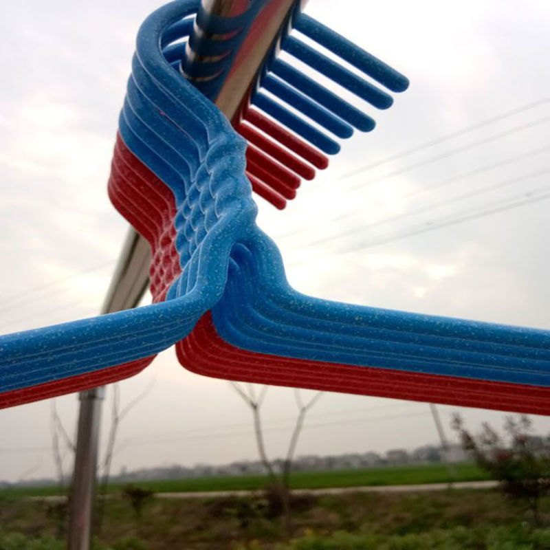 浸塑大号晾被架家用凉被子床单架加粗加长大衣架5个装