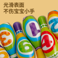 婴侍卫 儿童PU保龄球套装 数字认知休闲玩具 BB406 颜色随机搭配