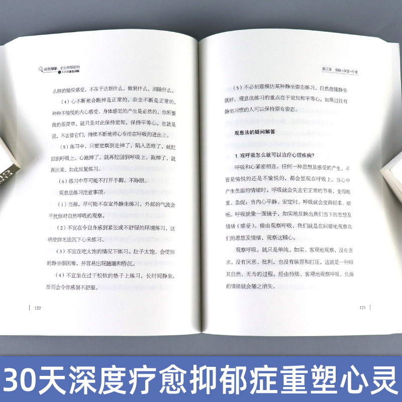 [友一个正版]战胜抑郁 李宏夫 著 走出抑郁症的30天自我康复训练 心理学书籍 消除抑郁症强迫症焦虑症恐惧症失眠 抑