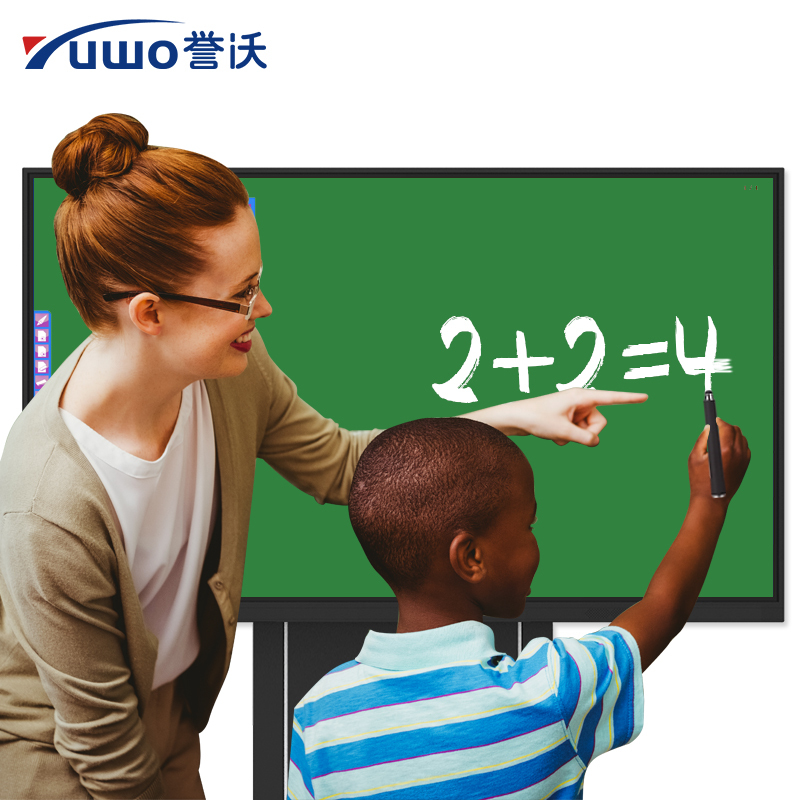 誉沃(YUWO)98/100英寸i5款多媒体教学一体机触屏显示器触控触摸交互电子白板幼儿园教育培训液晶会议平板电视