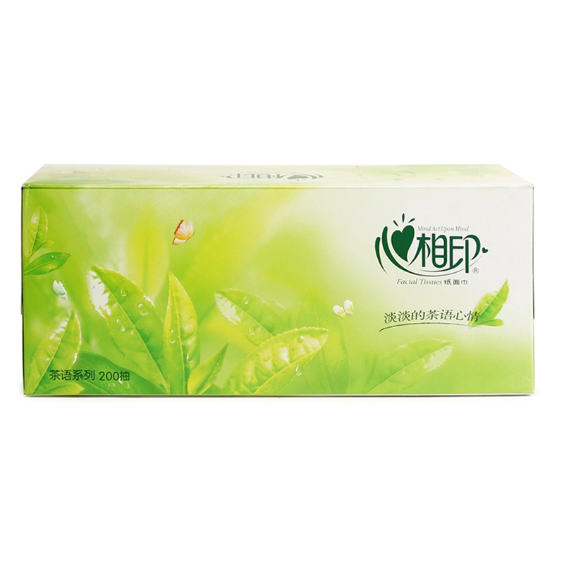心相印 茶语系列 200抽*盒 盒装面巾纸 H200(单位:提)