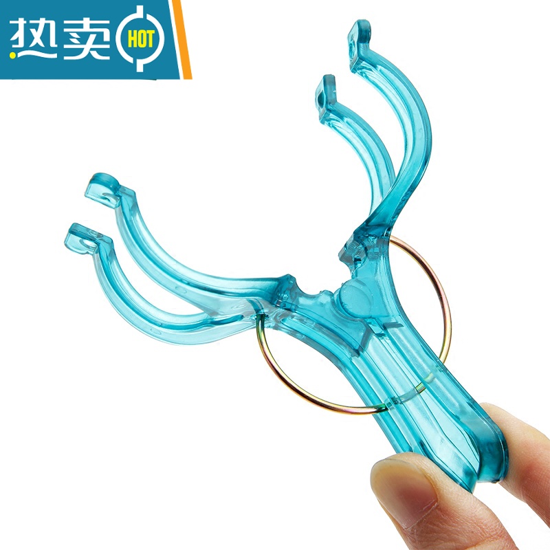 敬平 凉衣服用的夹子大晒衣卡子家用塑料衣夹被子毛巾防风夹 Y型夹10个装高清大图