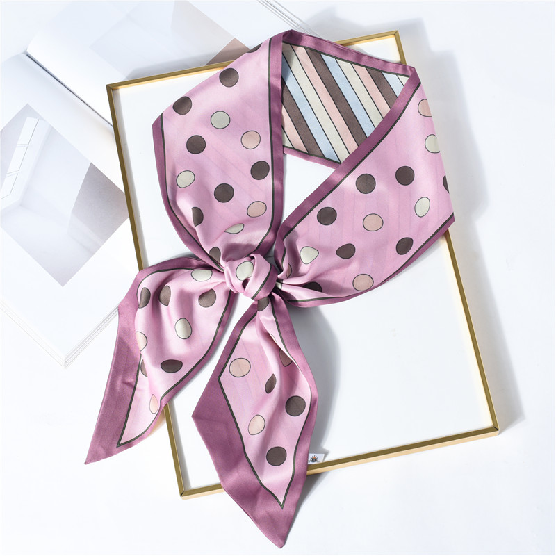 美帮汇新款首周两件5折 细窄小长条小丝巾春秋款日系气质装饰长丝带绑带高清大图