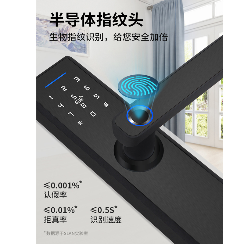未易 木门指纹锁室内密码锁